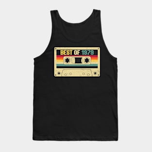 Best Of 1979 45th Birthday Gifts Cassette Tape Vintage Tank Top